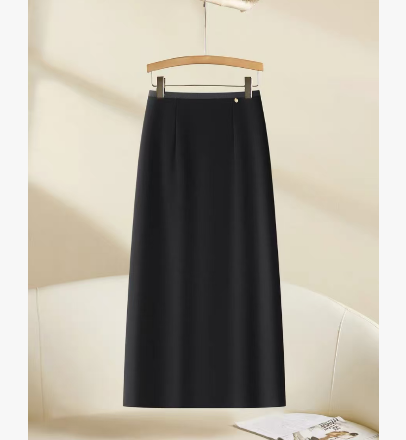 【沐子女装】C2-2509黑色半裙