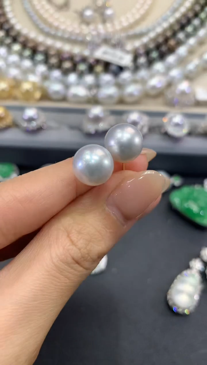 【闪购商品】海水珍珠耳饰|18K金镶嵌w124多样性一件发货