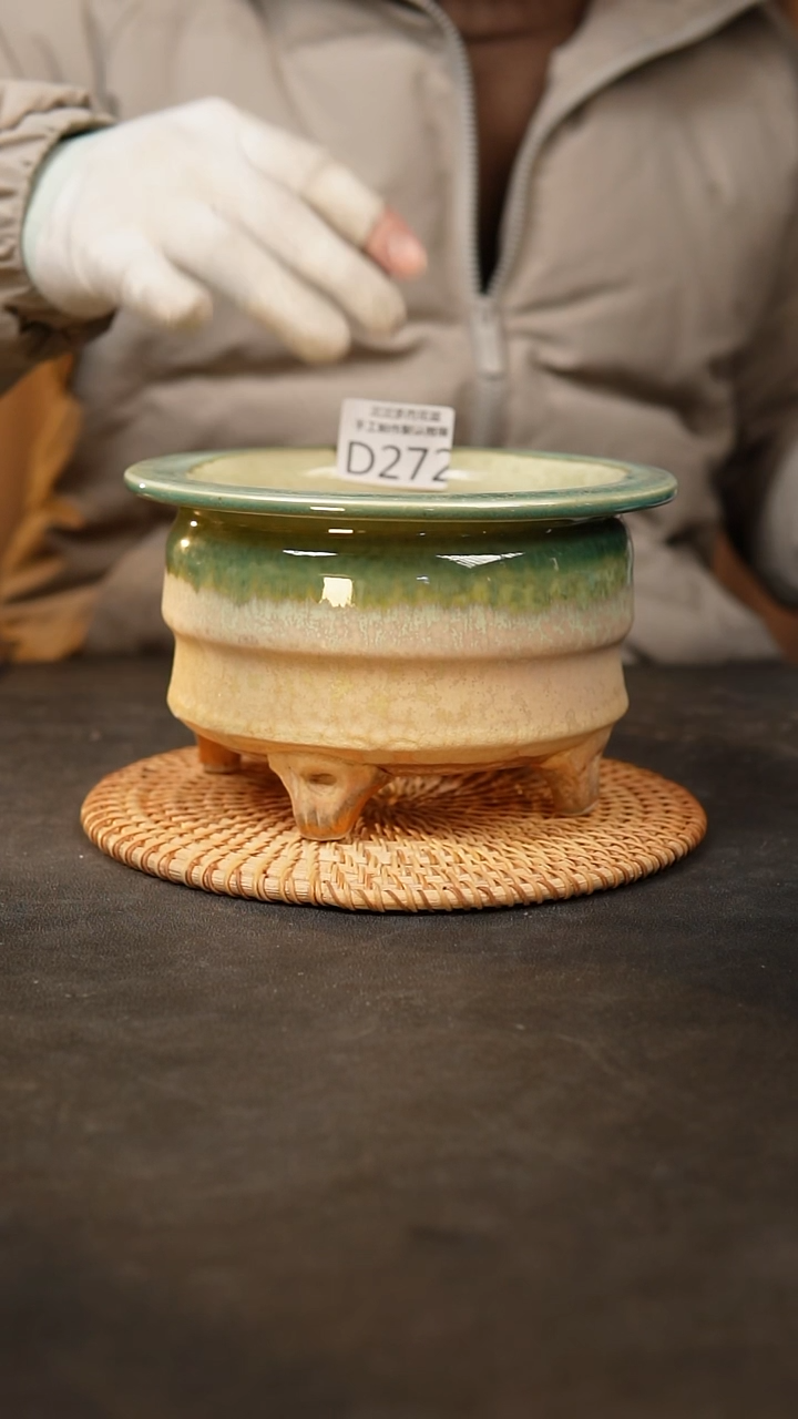 【闪购商品】瓷片泥泥陶瓷花盆