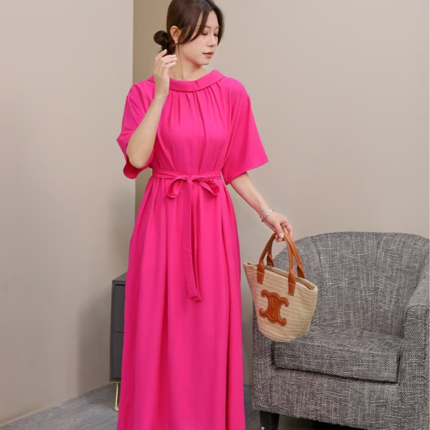 2025新款亚麻连衣裙