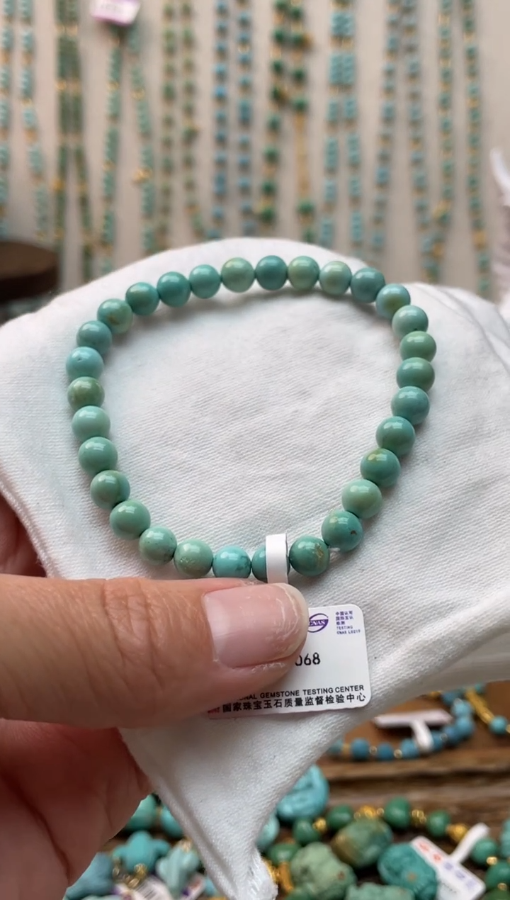 【闪购商品】绿松石手串未镶嵌56
