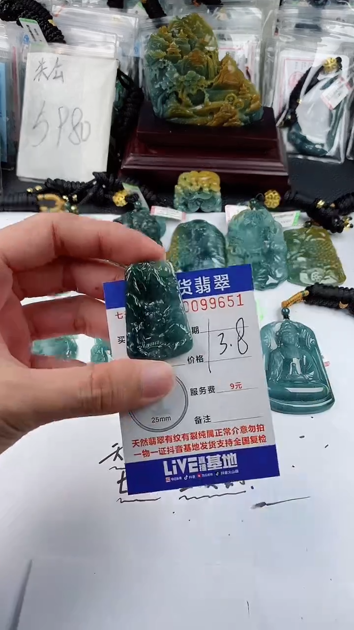 【闪购商品】翡翠颈饰未镶嵌13.8          