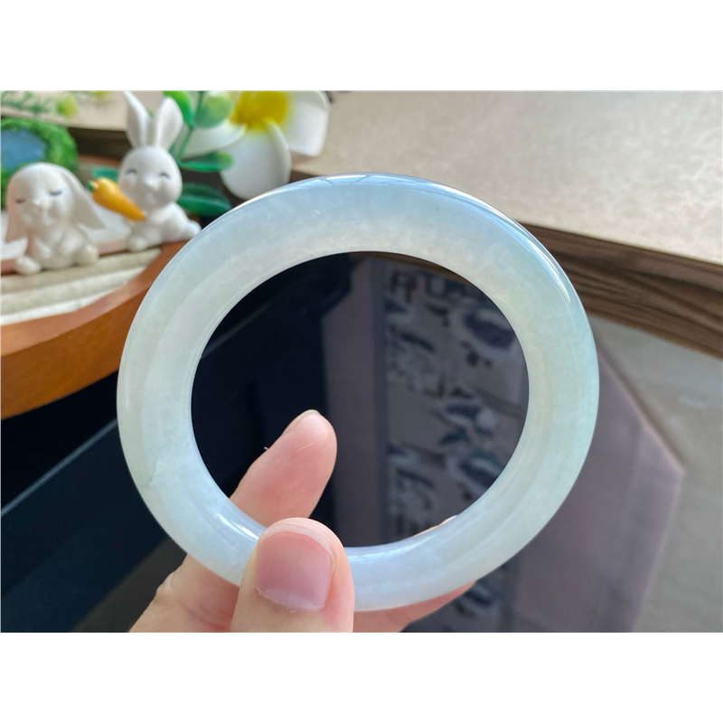 天然翡翠10.01批8579号58.2-11.2-11.5！圆条！厚装天然翡翠手镯