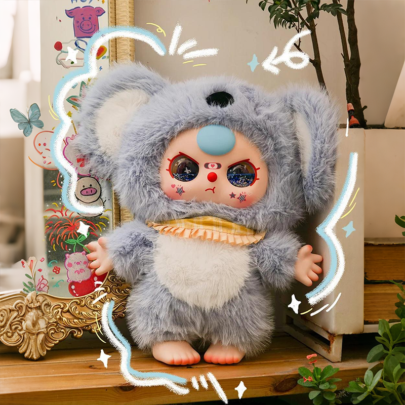 【娃三岁】千体二代1000%体 毛绒摆件公仔