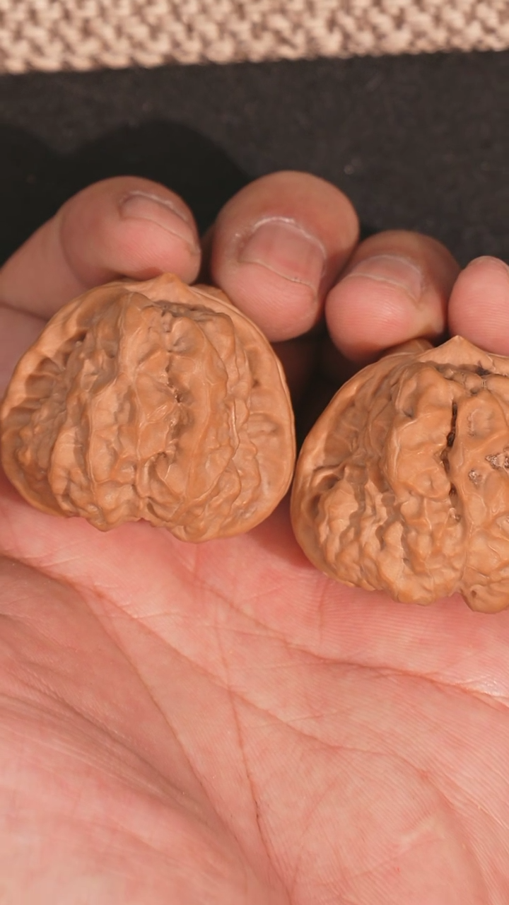 【闪购商品】文玩核桃把件蛤蟆头40全品