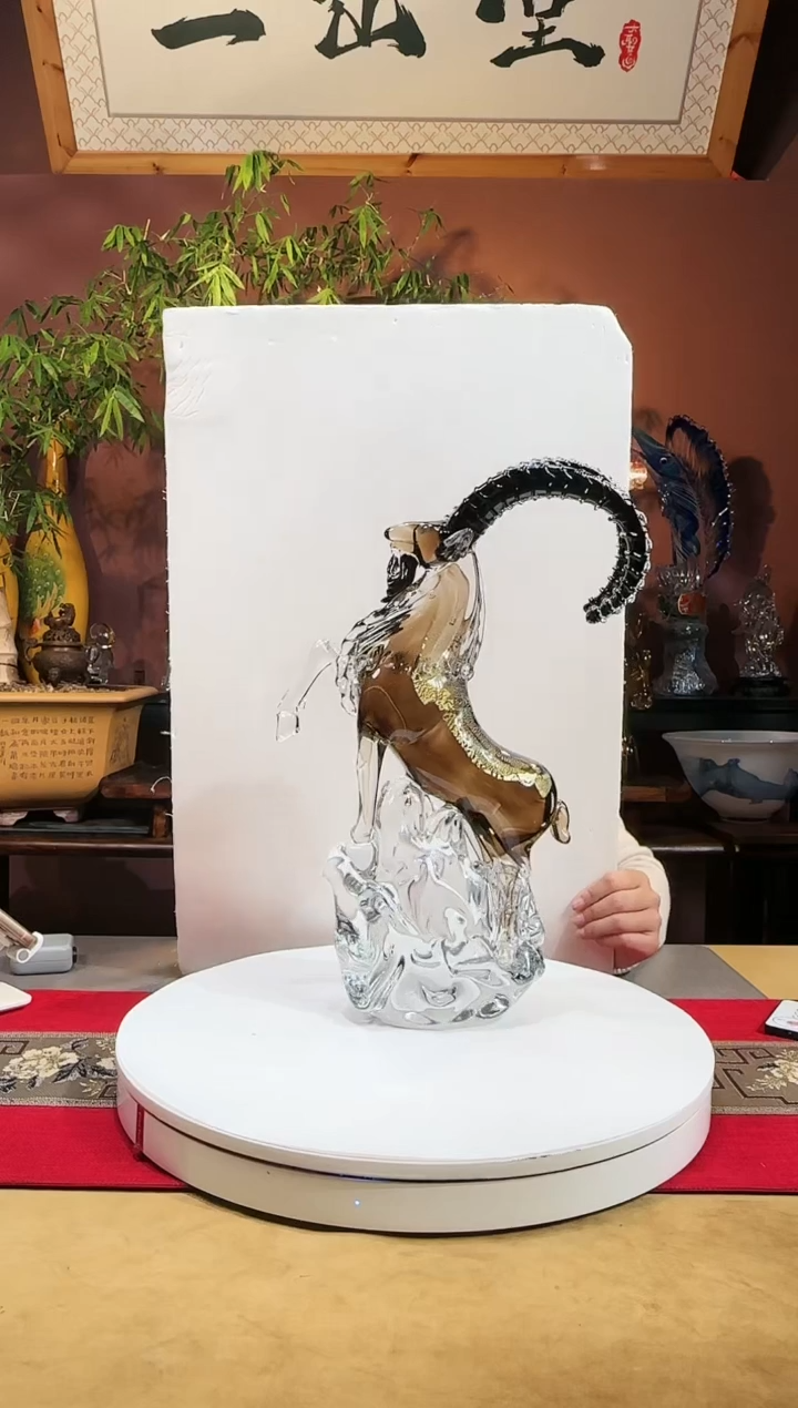【闪购商品】琉璃手工艺品一鹿高升