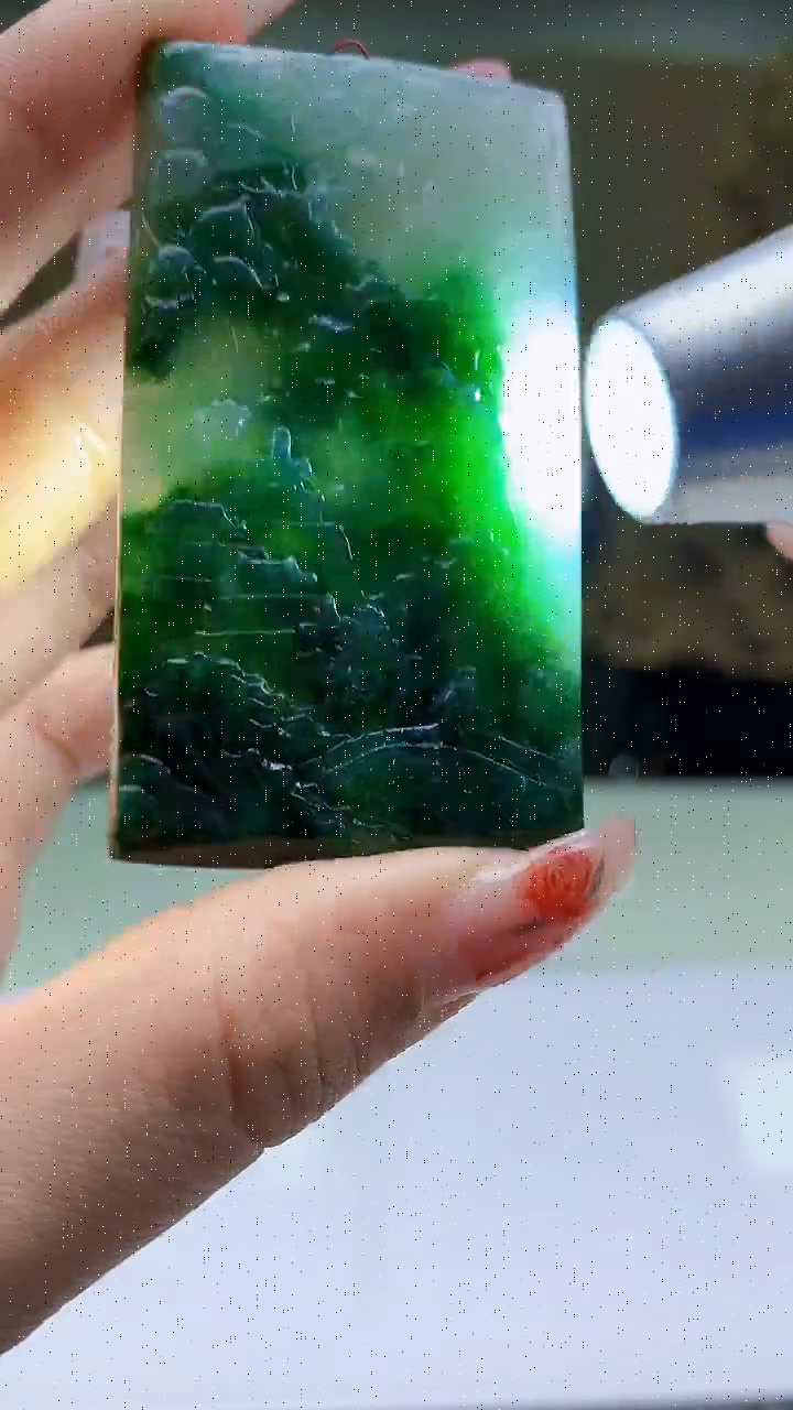 【闪购商品】定制翡翠未镶嵌4688ty-毛货挂件60