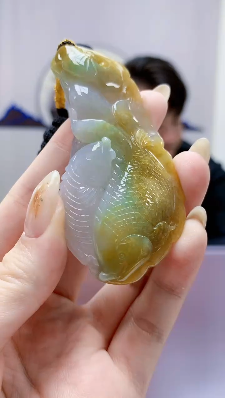 未镶嵌定制翡翠5060jw-毛货挂件120