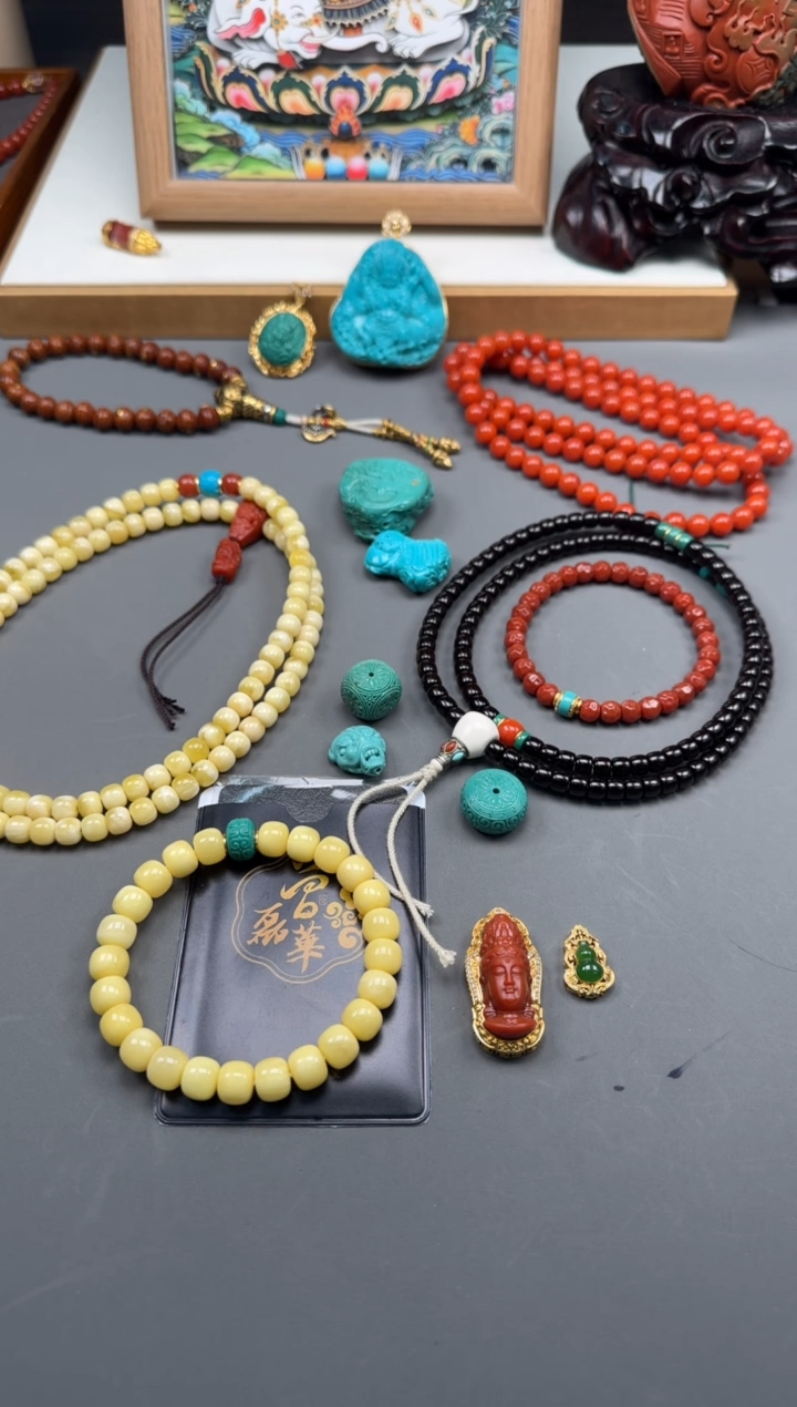 【闪购商品】绿松石配饰配饰18K金镶嵌配饰配饰