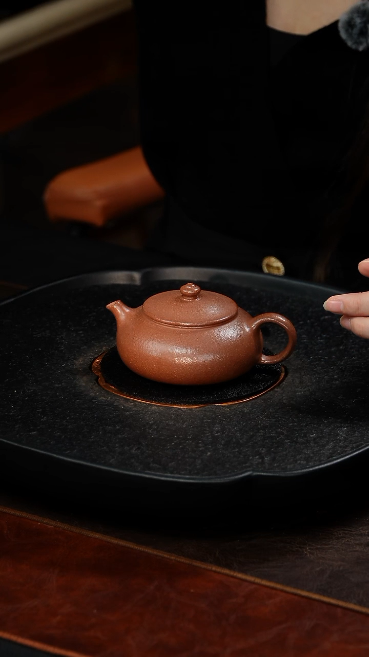 茶壶紫砂 寒江13 桃花泥 160毫升 LS