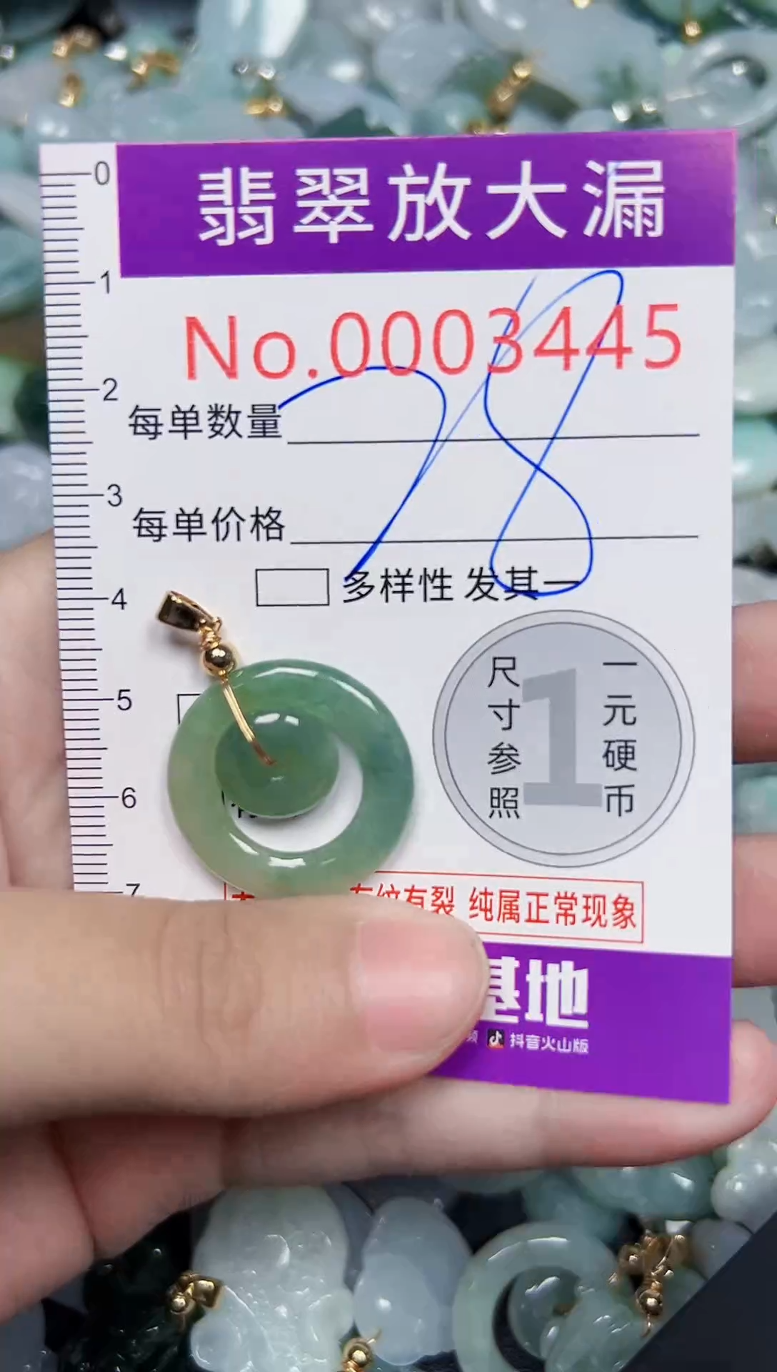 颈饰未镶嵌翡翠3445