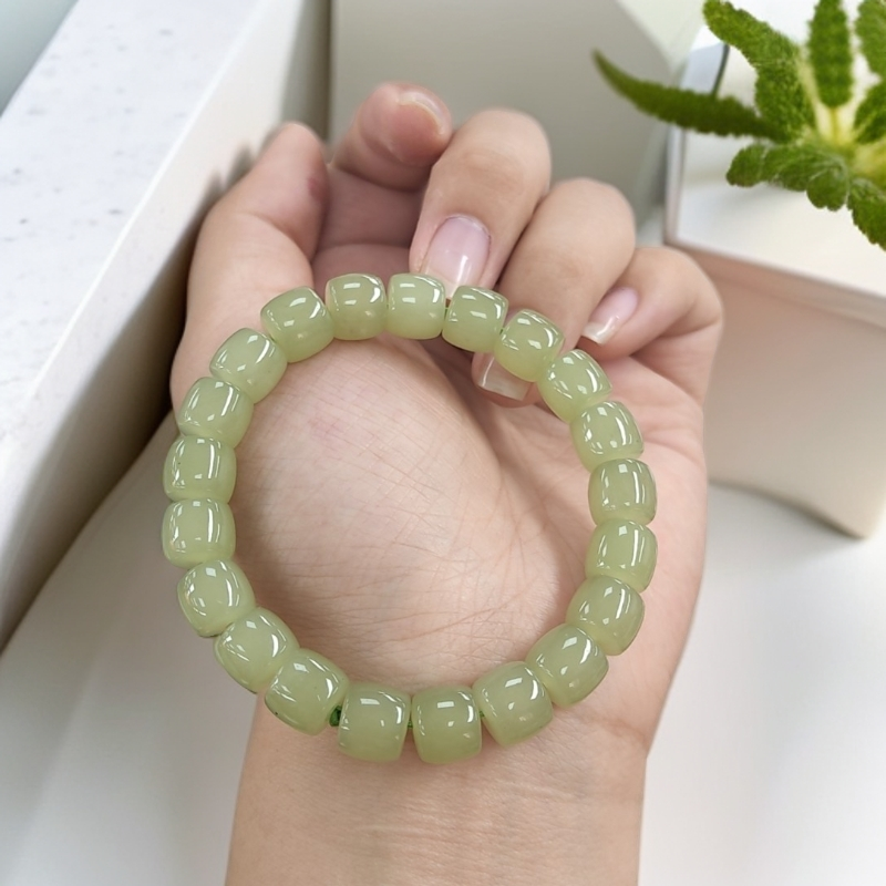 天然新疆若羌黄口直切手串尺寸9*10