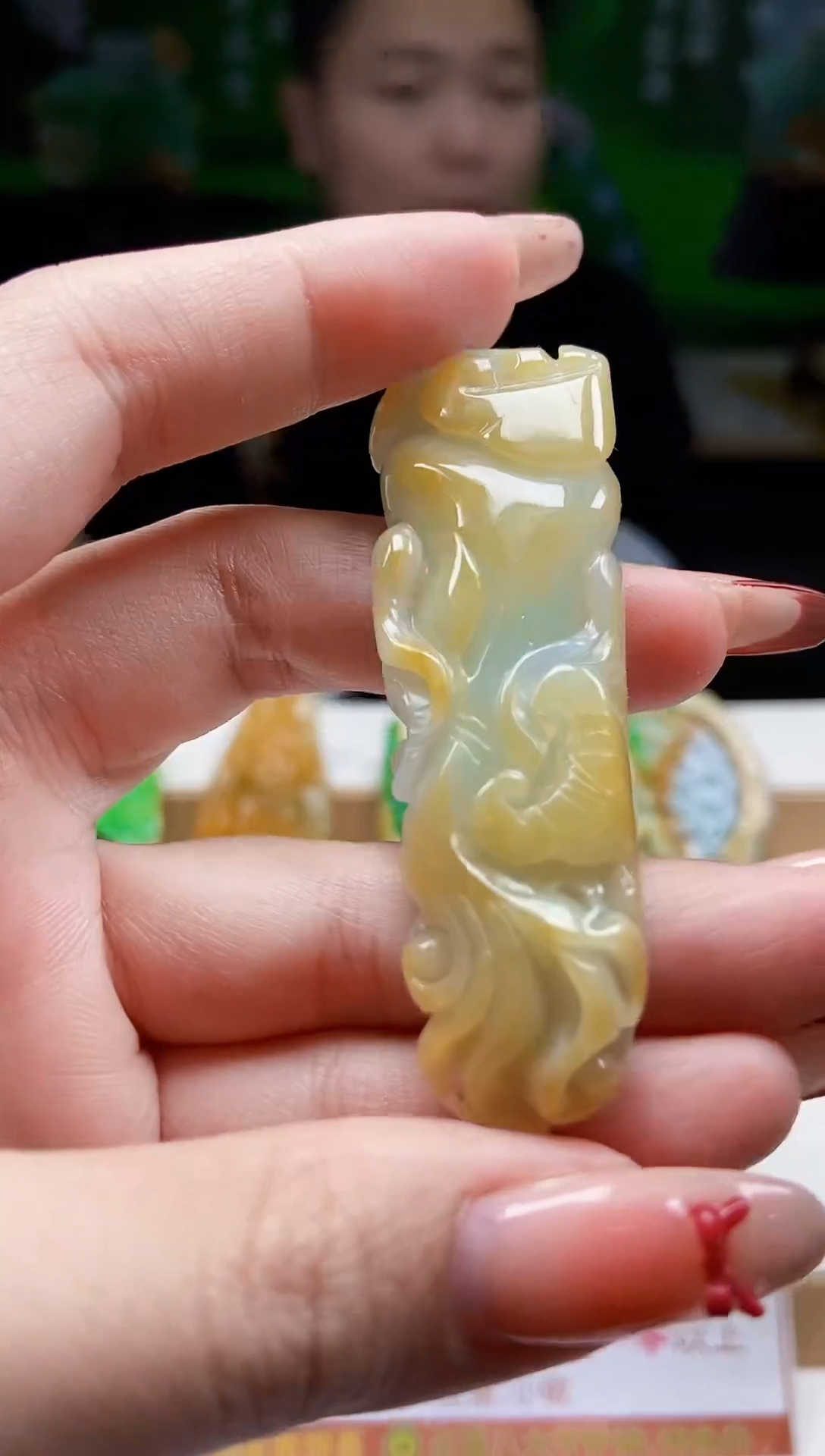 颈饰未镶嵌翡翠翡翠A货