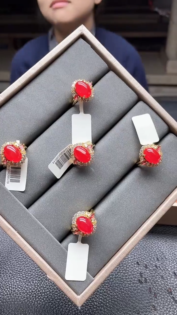 【闪购商品】玛瑙/玉髓戒指合金戒指-LZTD4024113070