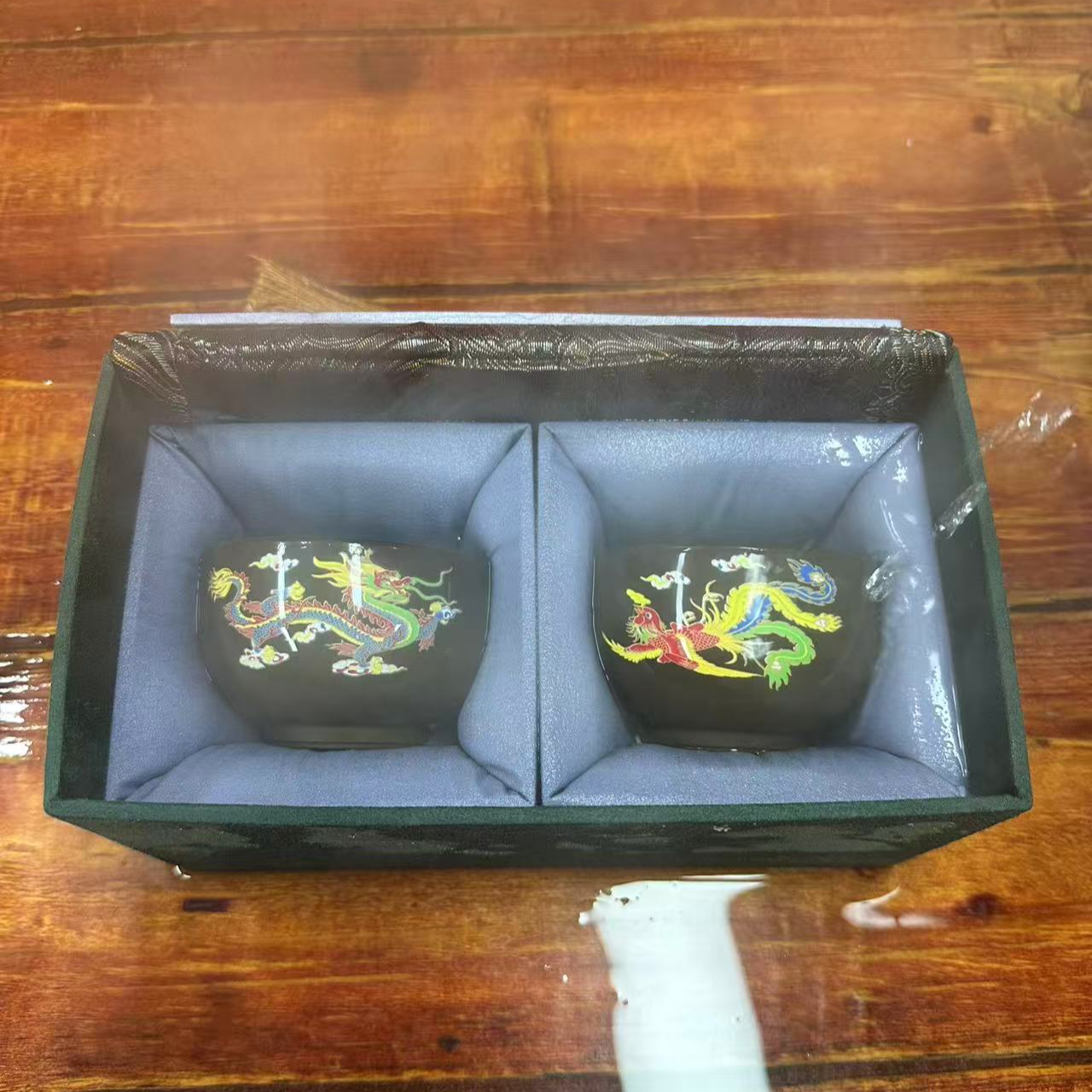 【闪购商品】万里茶器专属链接紫砂龙凤变色主人对杯品茗杯（无礼盒）