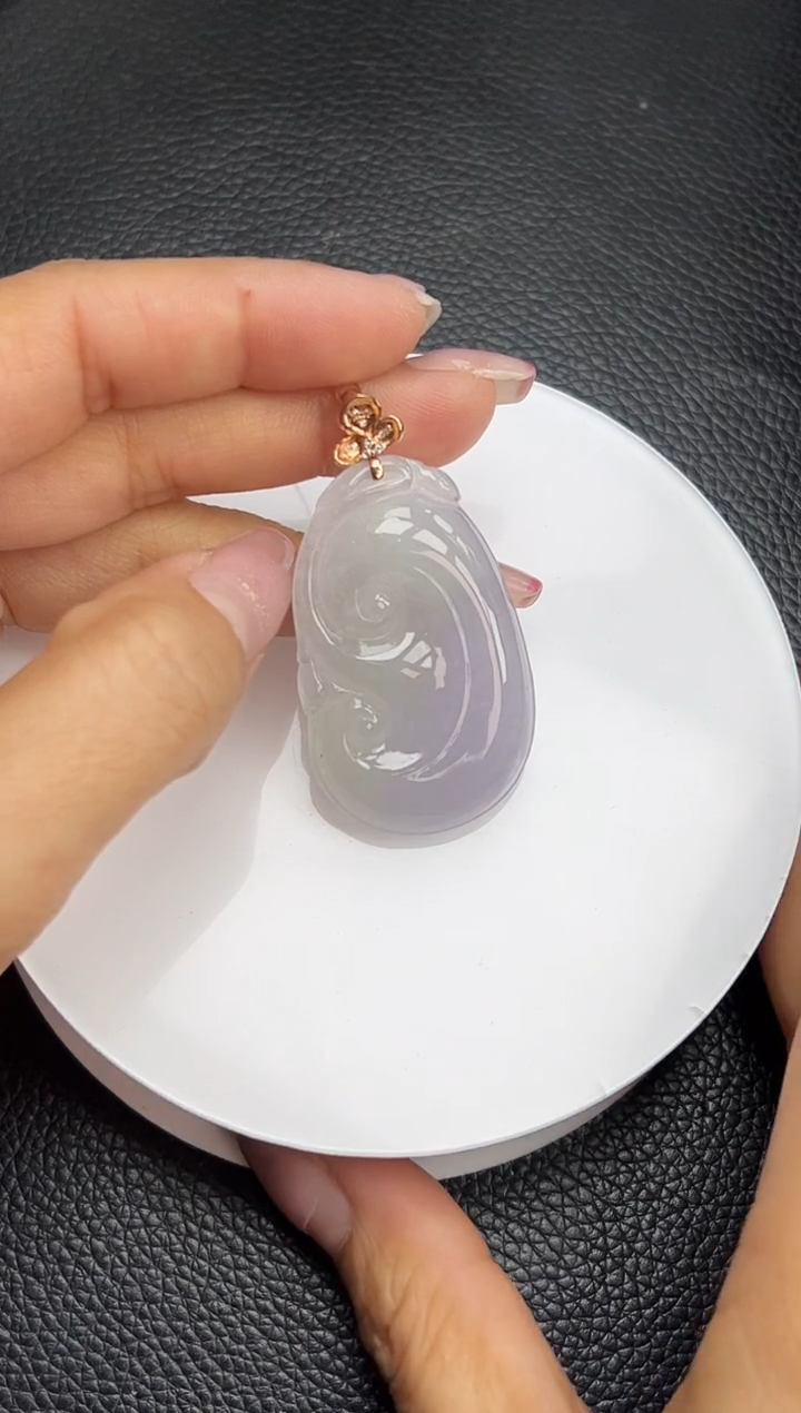 【闪购商品】翡翠颈饰18K金镶嵌YM720-39 如意