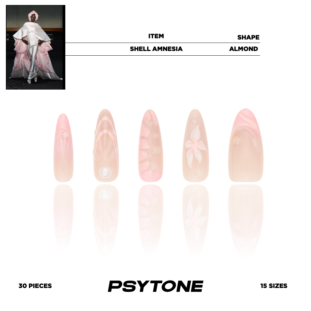 幻调贝忘露ShellAmnesia|点胶工艺秋冬爆火长杏仁穿戴甲裸色