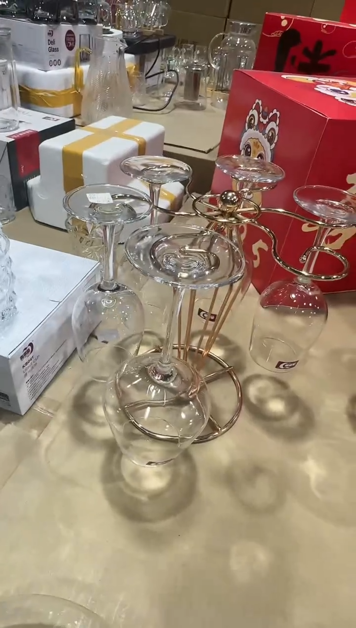 【闪购商品】玻璃无盖款直播专属450ml六只+杯架