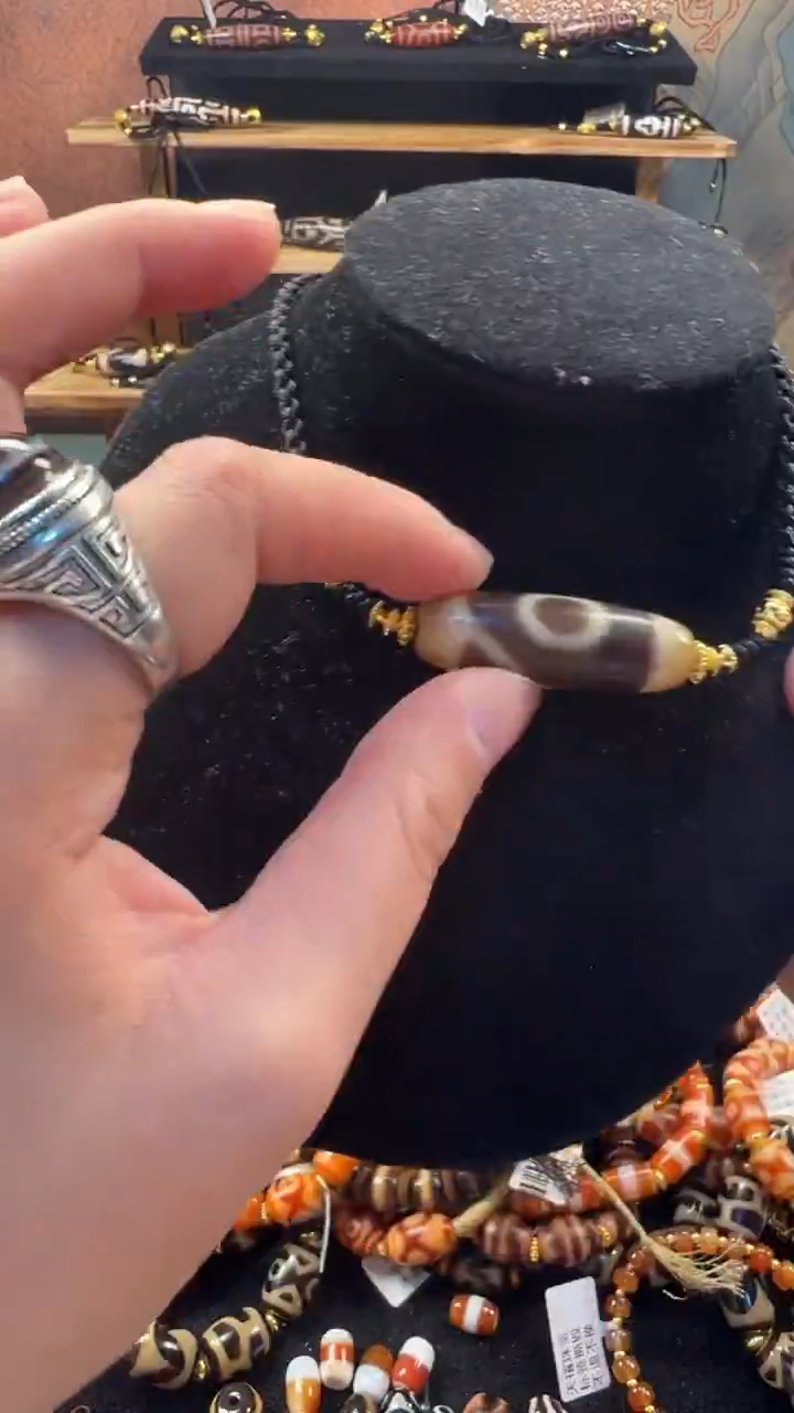 玛瑙/玉髓（覆膜）颈饰合金85(微瑕随机发货）