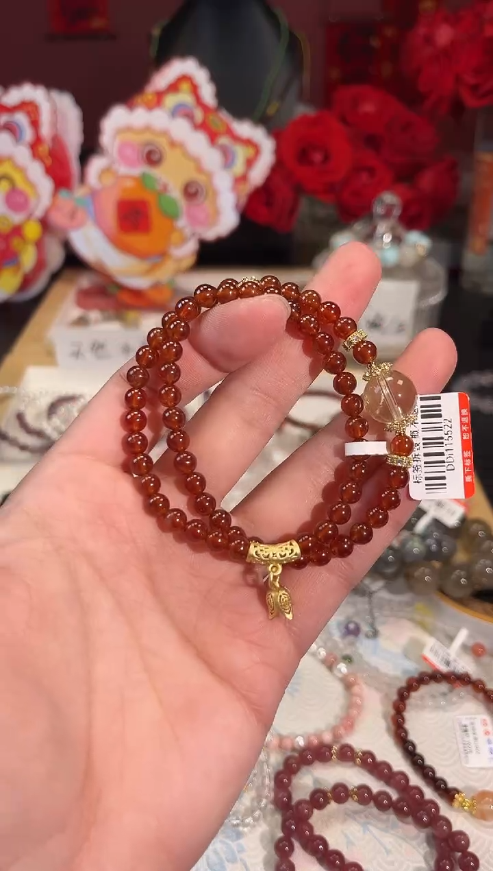 【闪购商品】石榴石手链未镶嵌Q875手串