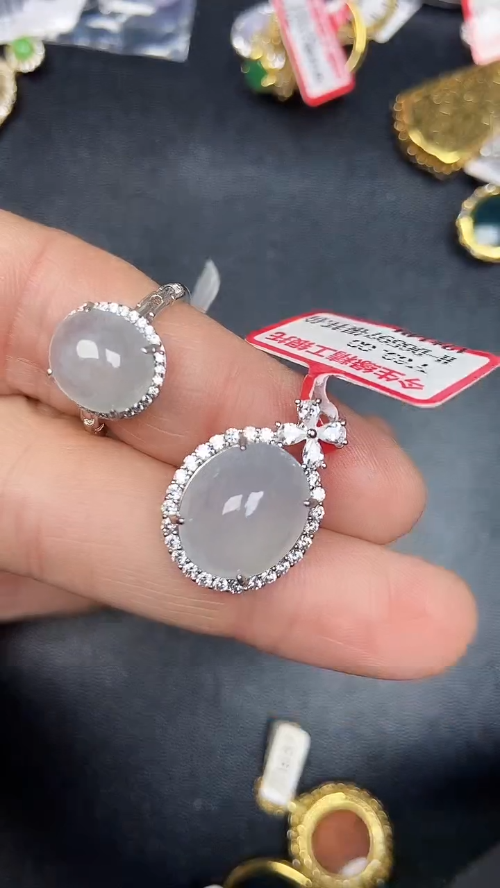 银S925镶嵌戒指翡翠1610