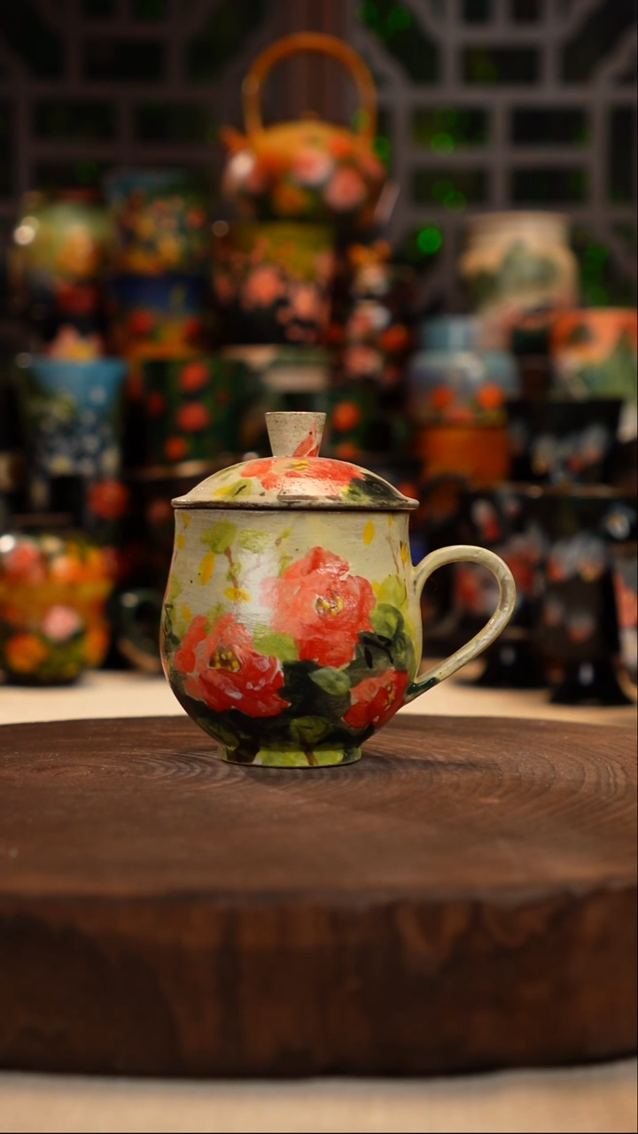 油画   釉下彩   杯子