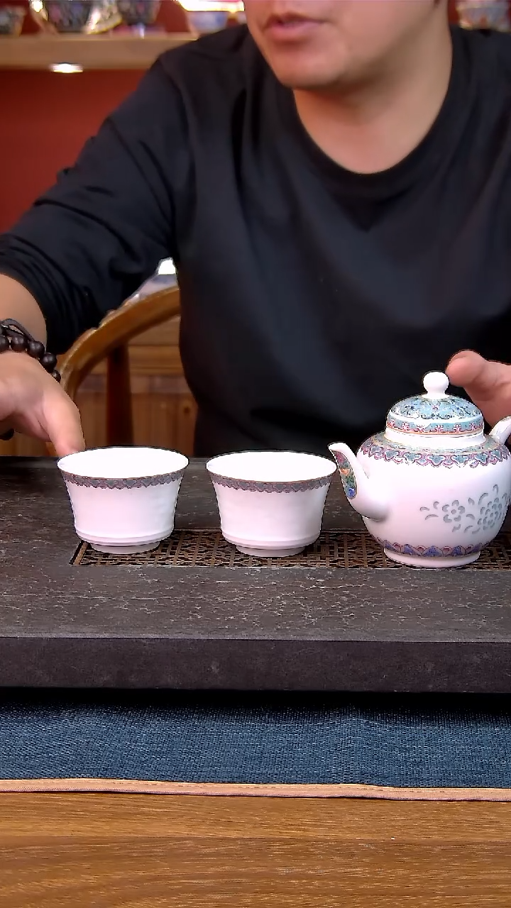 简装家用款3件套 白瓷陶瓷茶具