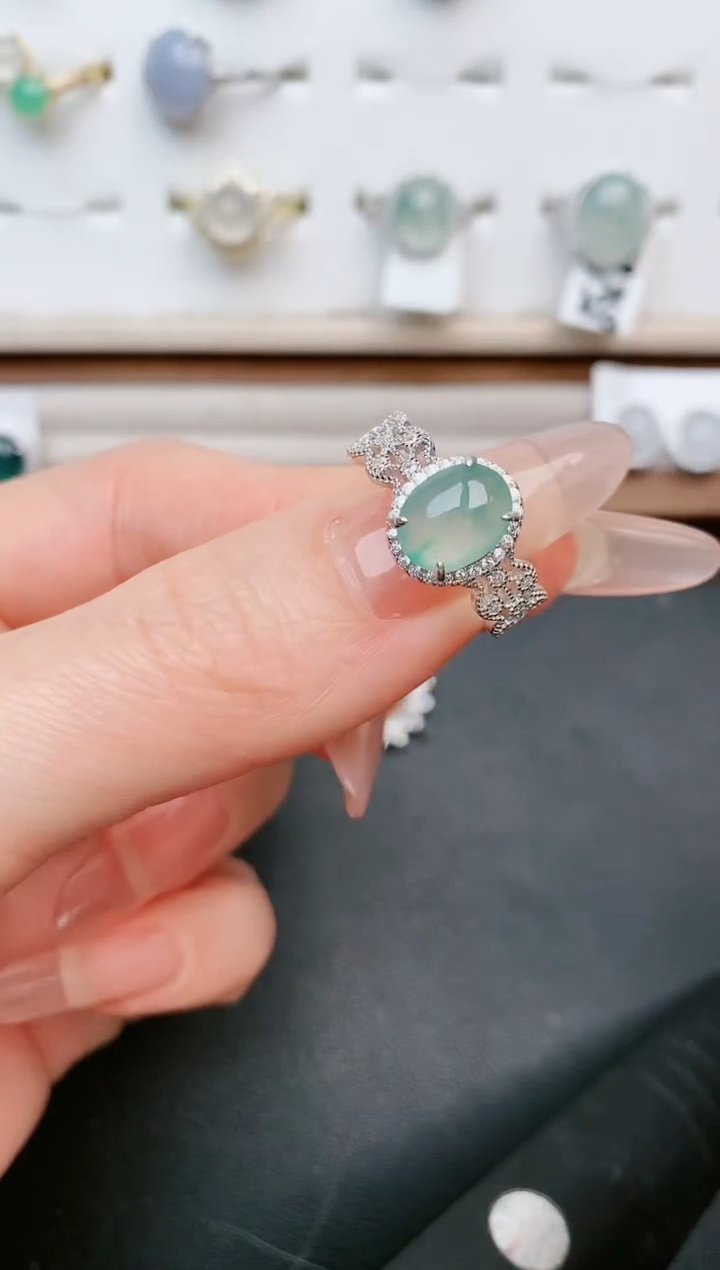 【闪购商品】翡翠戒指银S925镶嵌.....