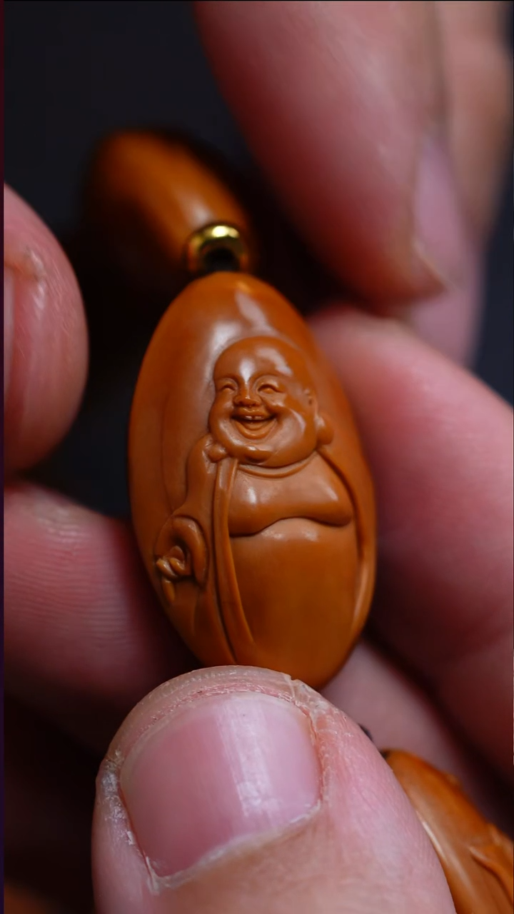 手串/手链橄榄核两花【浮雕八宝弥勒】