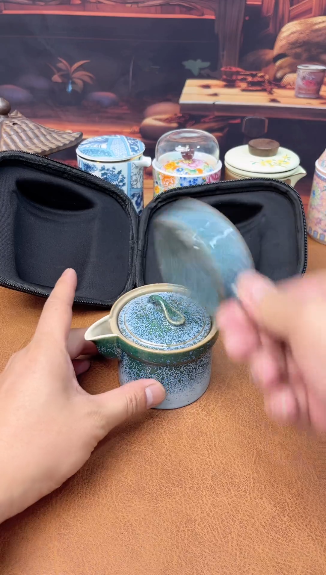 【闪购商品】陶瓷茶具摆件茶叶罐