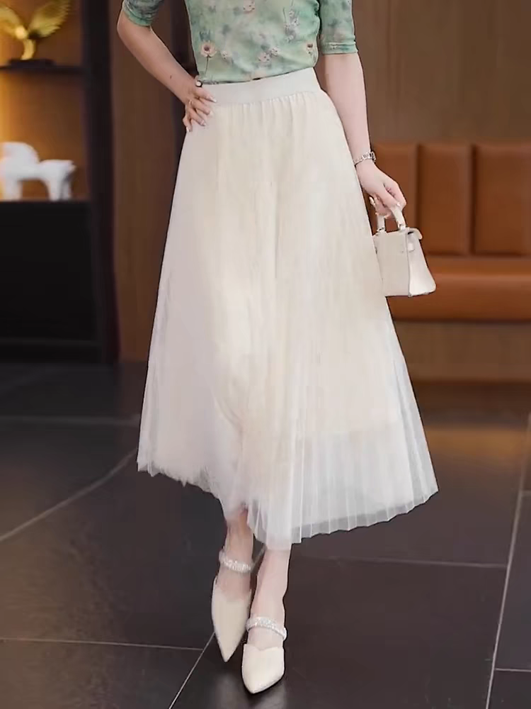 夏季新款2025黑杏色半身裙百搭短款高端洋气白色裙子半裙高腰女款