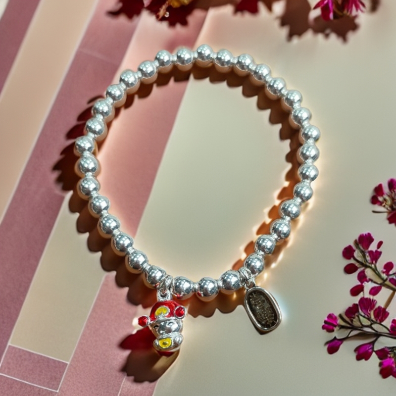 YZ030 小财神银色精品手链无礼盒