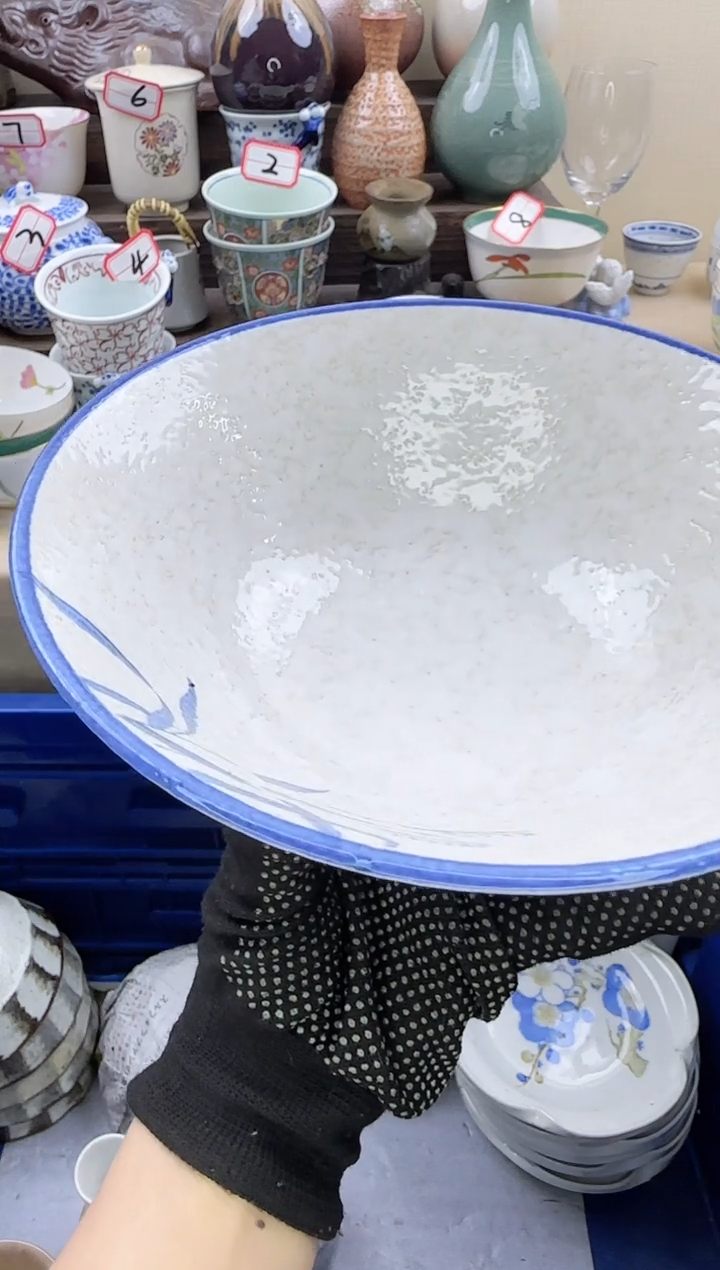 【闪购商品】瓷片18厘米雪花釉中古陶瓷满18米包邮