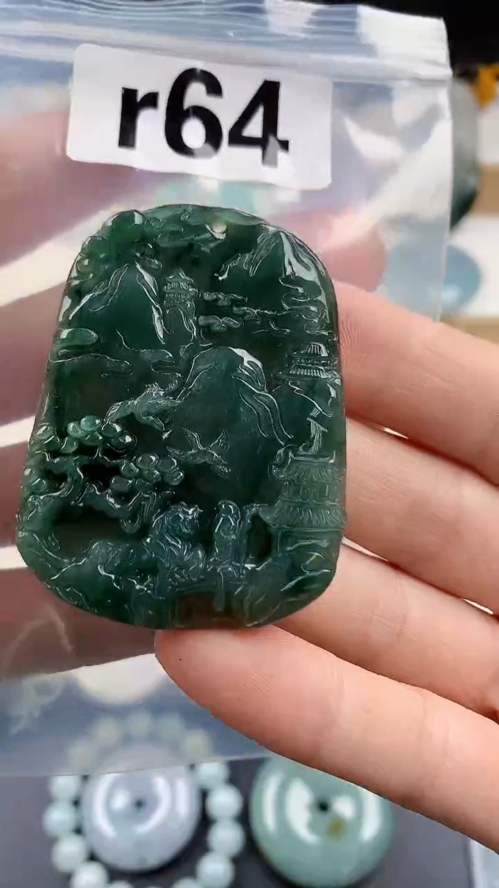 颈饰未镶嵌翡翠天然翡翠吊坠挂件