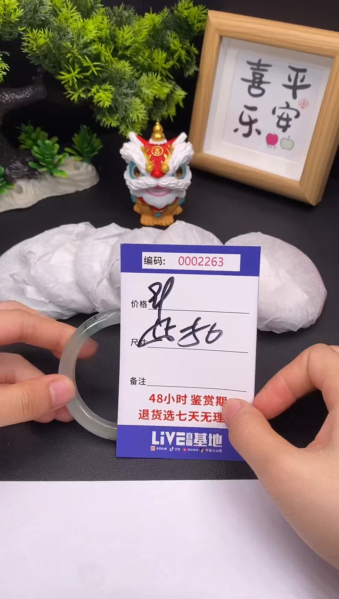 未镶嵌手镯翡翠0002263