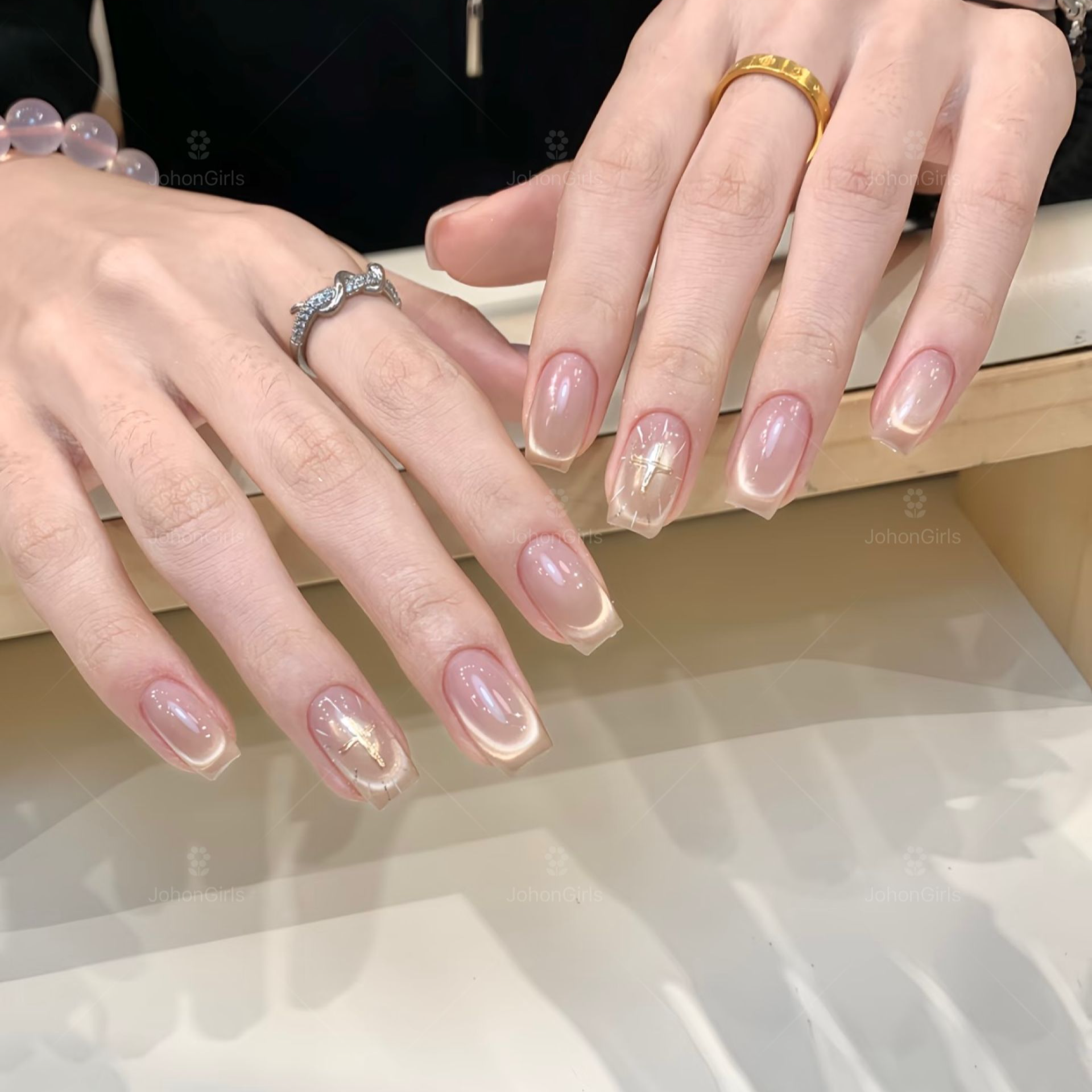 JohonGirls'/琴岛小嫚【神谕圣光】款式推荐2025爆款美甲手工穿戴甲