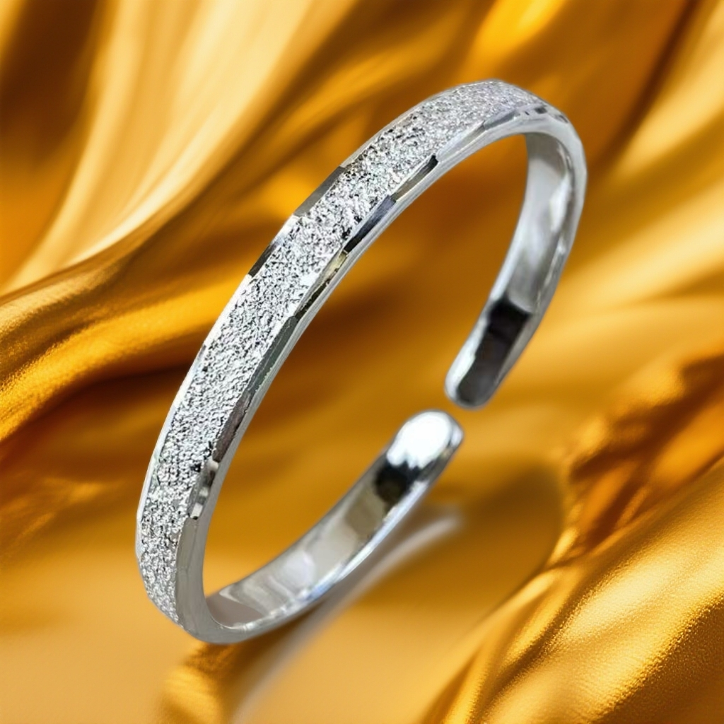 铜合金手镯 H-021 磨砂碎星开口手镯素款气质韩版欧美风 饰品 