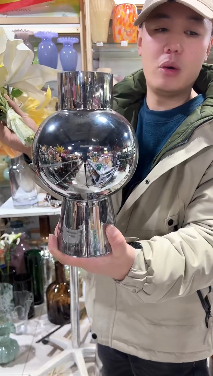 【闪购商品】无铅玻璃银色中古