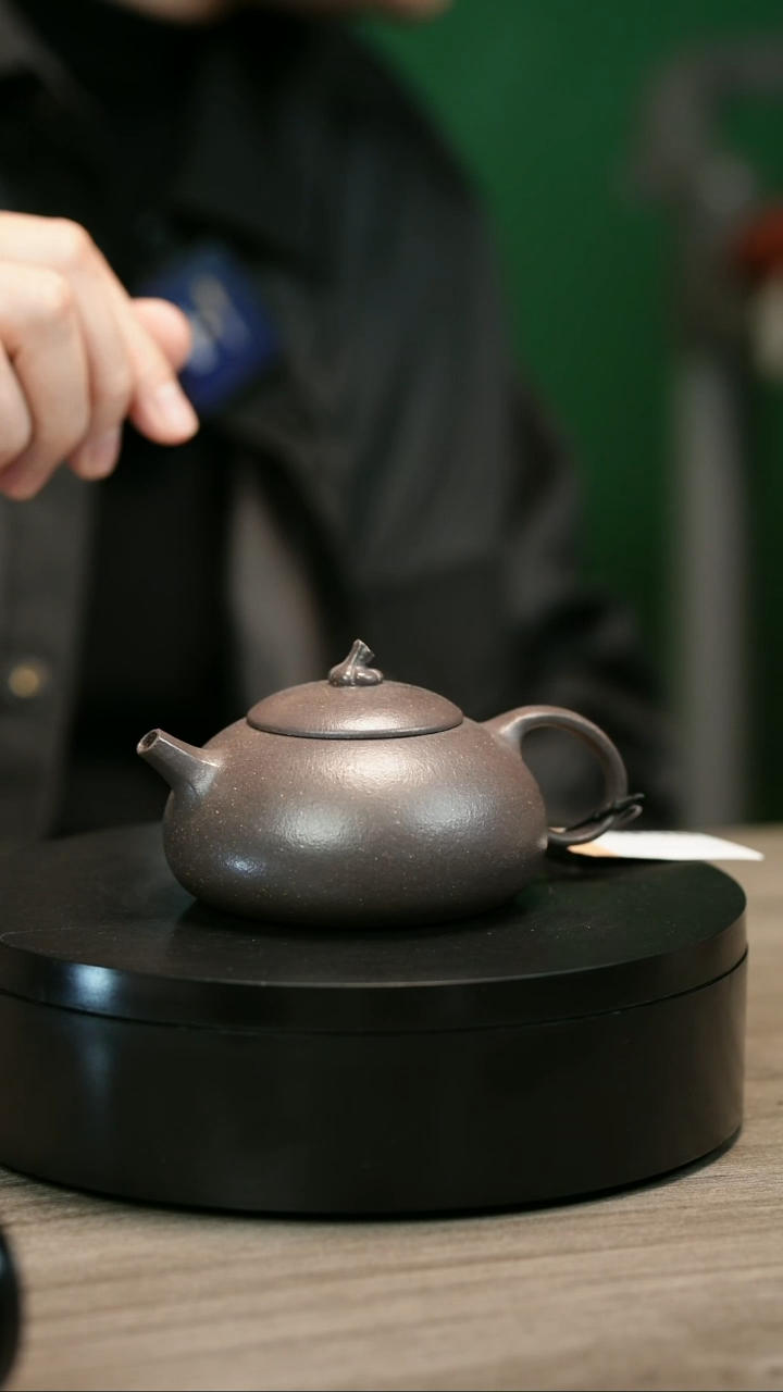 茶壶紫砂彭*博H2441天青方嘴扁瓜