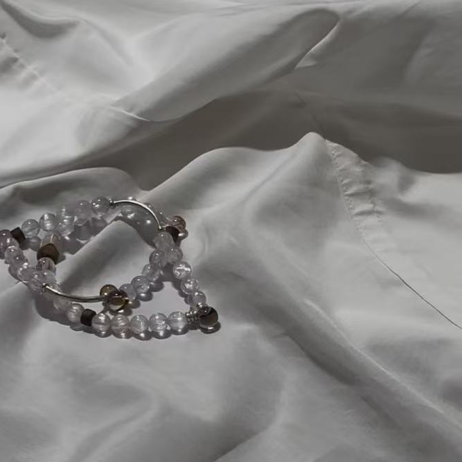 沉香256月球来信夜宴啵啵珠设计款双圈手串