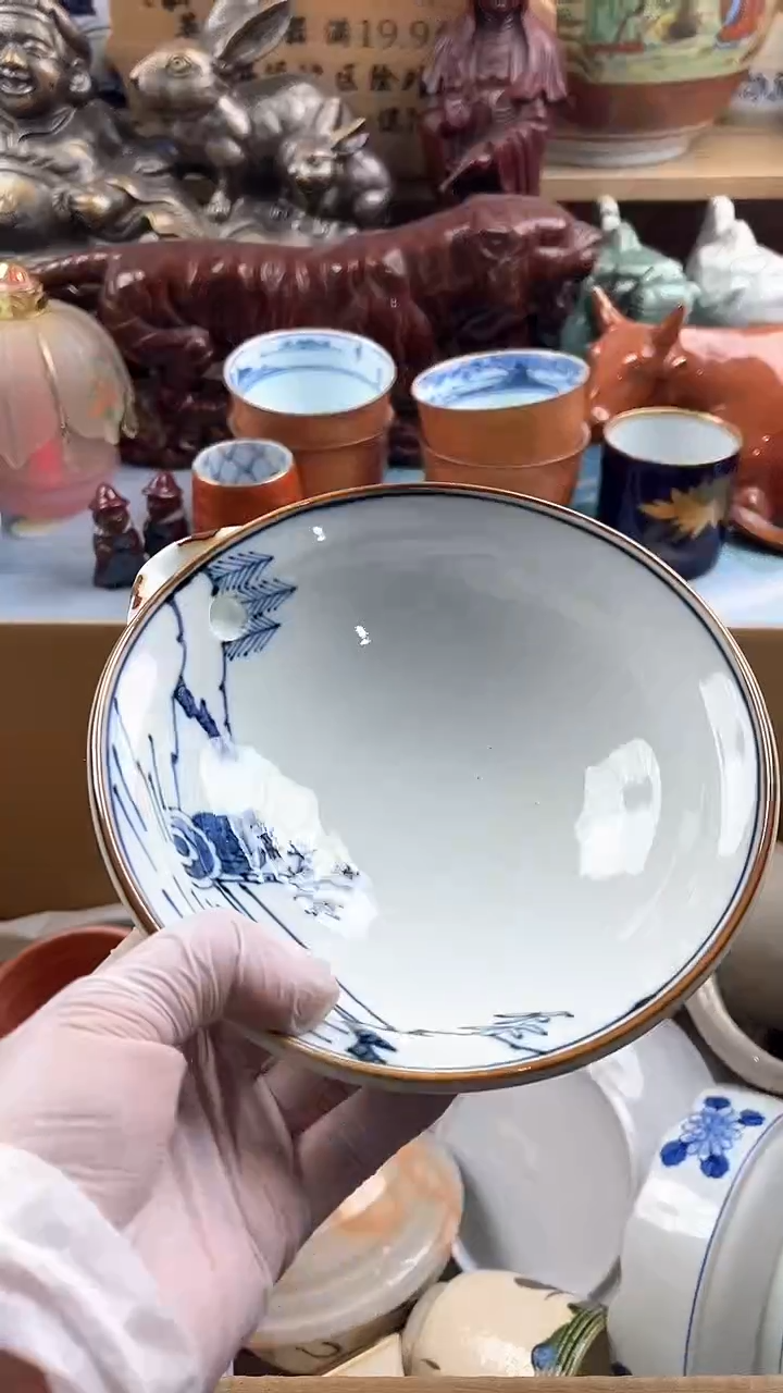 瓷片英歌瓷器满19.9包邮