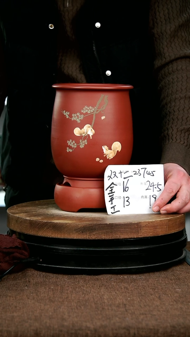 【闪购商品】紫砂花盆23745+z宜兴紫砂花盆