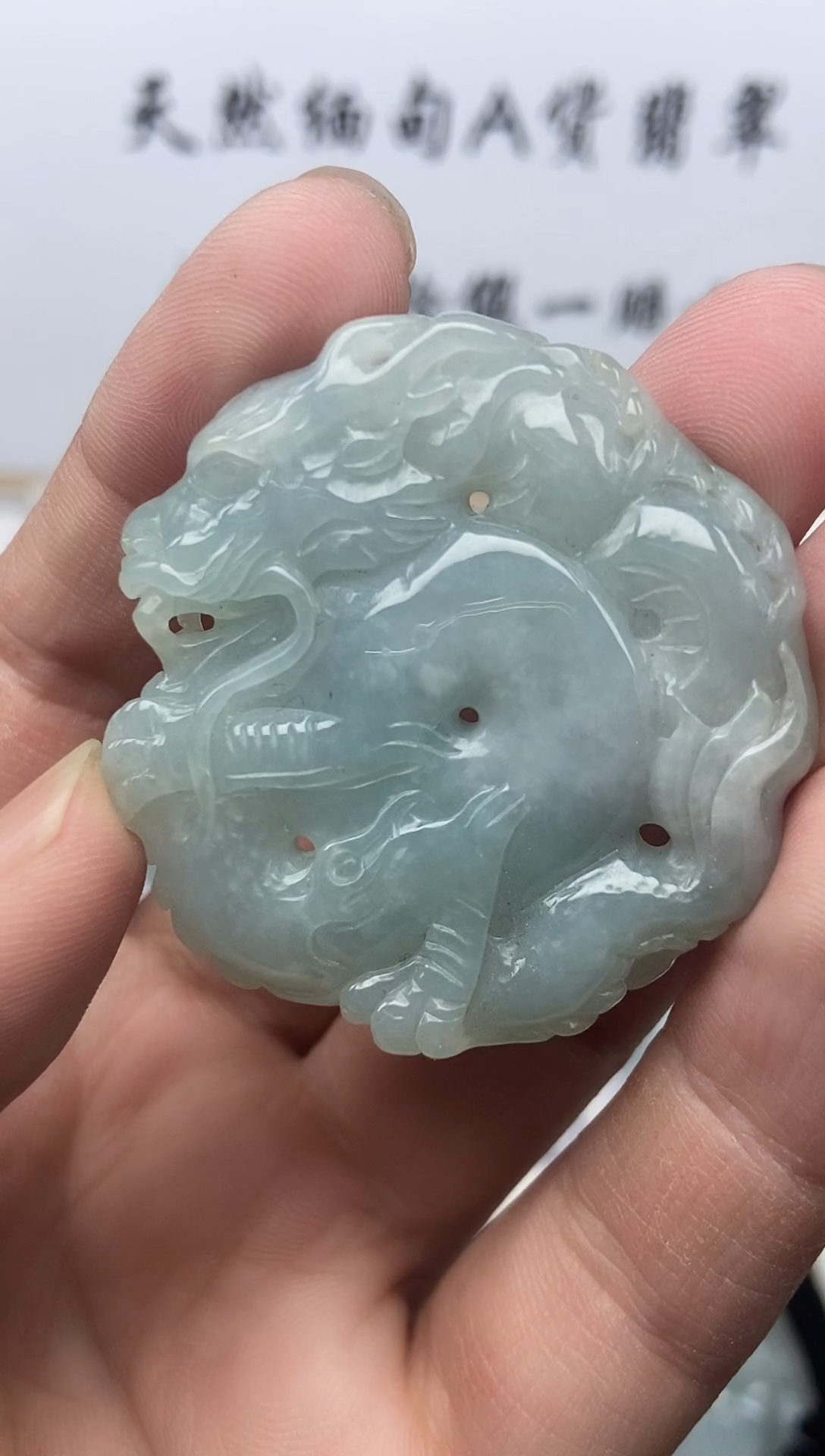 颈饰未镶嵌翡翠龙扣