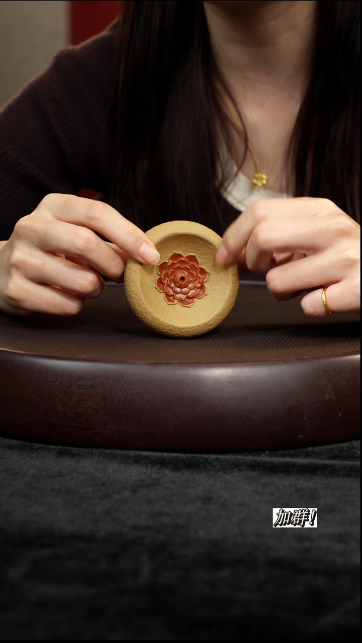 茶壶紫砂紫砂莲花香插