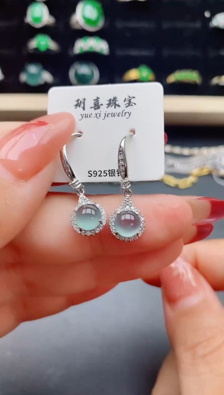 【闪购商品】翡翠戒指银S925镶嵌321321