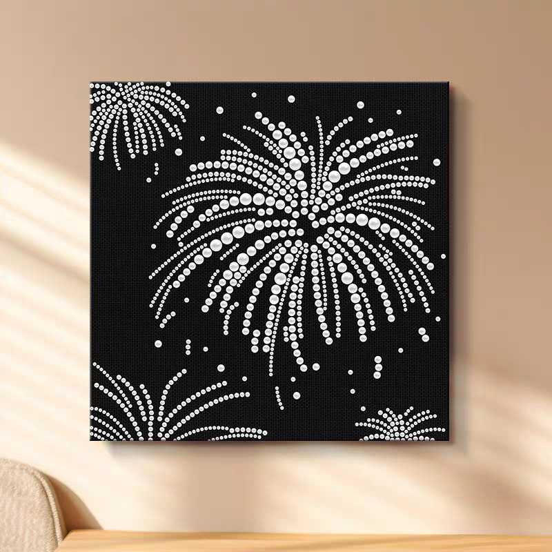 珍珠画手工diy材料包节日工艺画艺术家居立体装饰画