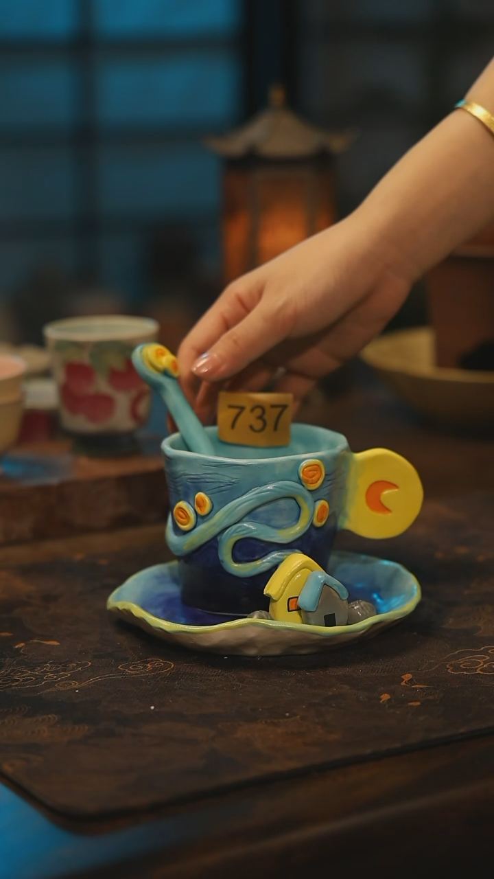 陶瓷景德镇高温釉下彩手工手绘款式