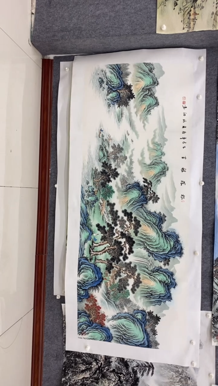 国画福利！ 沈泳江 手绘 小六尺180*70cm 原价499