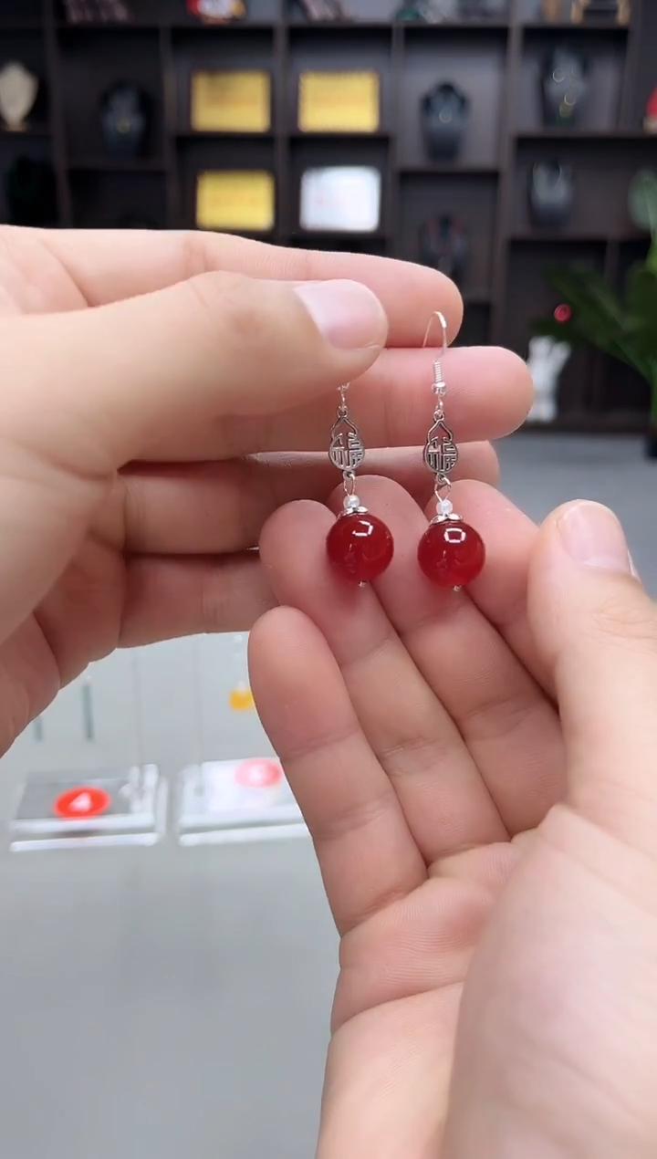 未镶嵌耳饰玛瑙/玉髓230000
