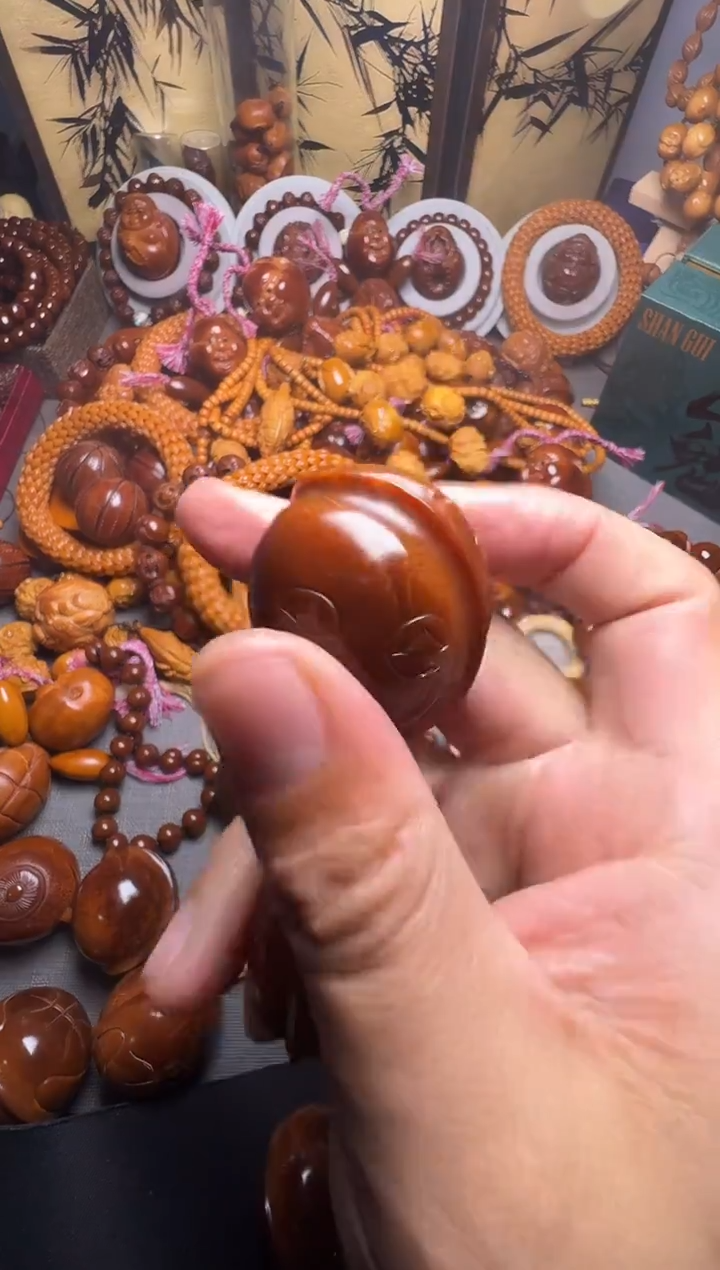 手串橄榄核龟壳一对